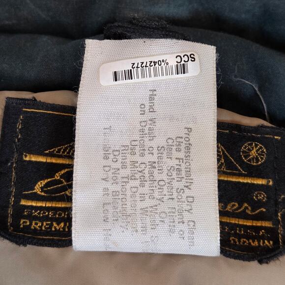 Vintage Eddie Bauer Goose Down Vest XL Made in USA Green Expedition 70s 80s - Picture 5 of 16